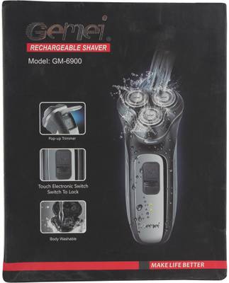 Gemei GM-6900-NW Rechargeable Shaver For Men