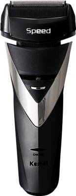 Kemei 3 Blades Waterproof 8102 Black Shaver For Men (Black) 