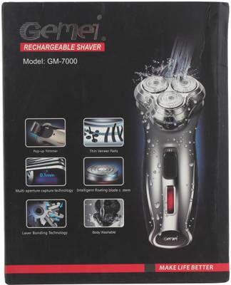 Gemei GM-7000-NW Rechargeable Shaver For Men