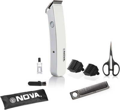 

Nova NHT 1047 W Corded & Cordless Trimmer for Men(White)