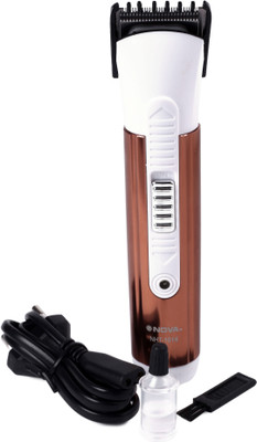 

Nova NHT-1014 Cordless Trimmer for Men(Brown)