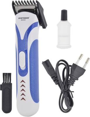 Sportsman Professional Rechargeable Clipper SM-633 Trimmer, Body Groomer For Men, Women (Blue) 