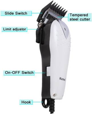 Kemei Professional Hair Clipper KM-555 Trimmer For Men (Multicolor) 