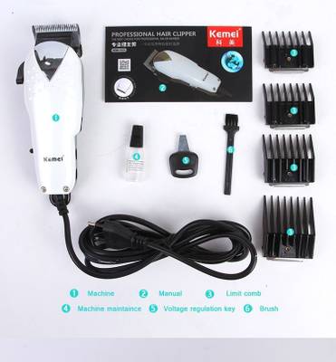 Kemei Professional Hair Clipper KM-555 Trimmer For Men (Multicolor) 