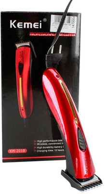 

Kemei 201B Cordless Trimmer for Men(Red)