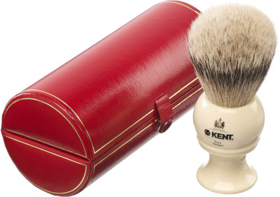 

Kent BK8 Premium 100% Pure Silver Tip Badger Hair - Large Head Shaving Brush