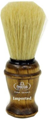 Imported Omega Pura Setola Boar Bristle Ash Wood Handle  Shaving Brush