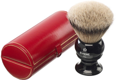 

Kent BLK12 Premium 100% Pure Silver Tip Badger Hair - King Size Head Shaving Brush