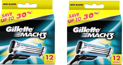 

Gillette Mach 3 Cartridges pack of 2(Pack of 2)