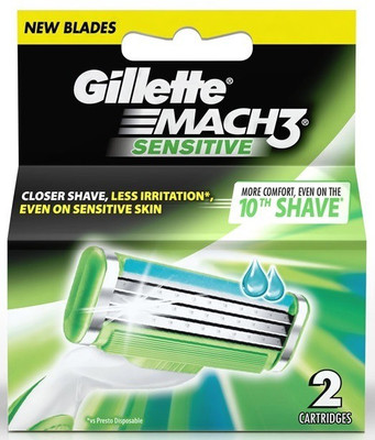 

Gillette Mach3 Sensitive 2 Cartridge(Pack of 2)