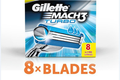 GILLETTE Mach3 Turbo Cartridges(Pack of 8)