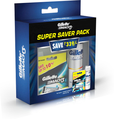 

Gillette Mach 3 Catridges with Offer(Pack of 8)