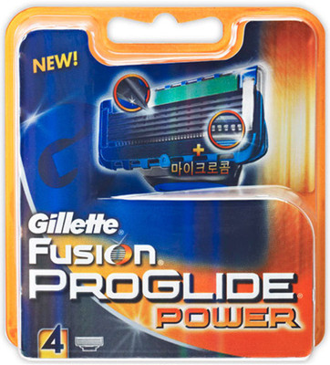 Gillette Fusion Proglide Power Cartridges(Pack of 4) available at flipkart for Rs.3000