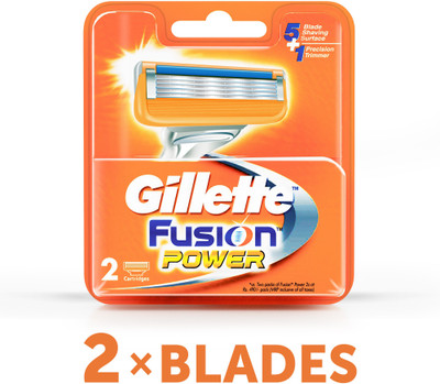 Gillette Fusion Power Cartridges(Pack of 2) available at flipkart for Rs.484