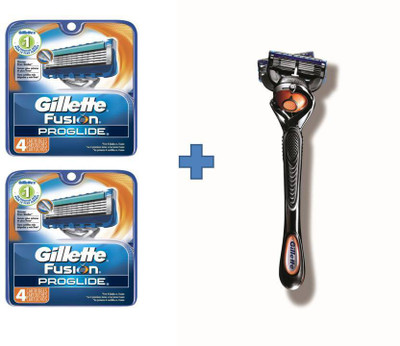 

Gillette Fusion Proglide Proglide 4'sCartridge combo(Pack of 2)