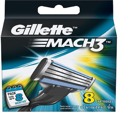 

Gillette Mach3 8 Cartridge(Pack of 8)