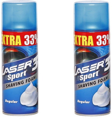 

Laser Sport 3 Shaving Foam Set of 2(800 ml)