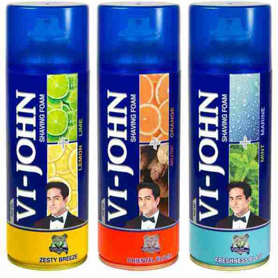 

Vi-John Shave Foam Lemon Lime, Mint Marine & Musk Orange(1200 g)