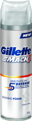 

Gillette Mach 3 Irritation Defense 5 Soothing Foam(245 g)