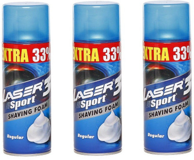 

Laser Sport 3 Shaving Foam Set of 3(1200 ml)