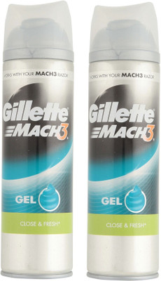 

Gillette Mach3 Close & Fresh Shave Gel ( pack of 2 )(200 ml)