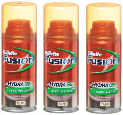 

Gillette Fusion Hydra Gel Sensitive Skin (Pack of 3)(219 g)
