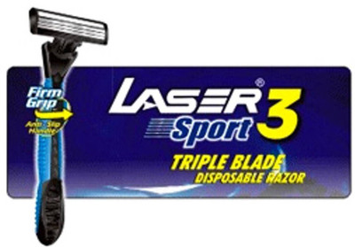 

Laser Sport 3 Triple Blade Disposable Razor(Pack of 10)