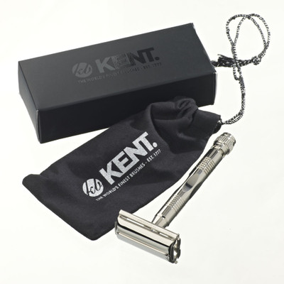

Kent KDSR1 Premium Chrome Indent Body Twist-to-open Safety Razor