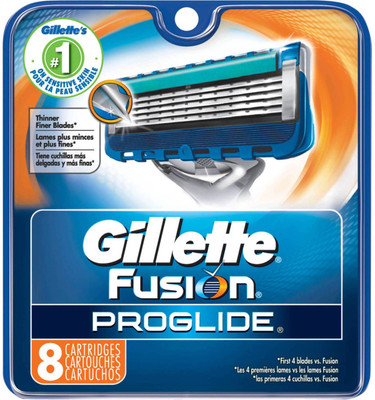 Gillette Fusion ProGlide Blades - 8 Cartridges, Men(Pack of 8)