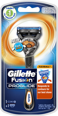 GILLETTE Proglide Men's Grooming Razor with Flexball Technology - Adapts to Facial Contours (1 pc)