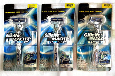 

Gillette Mach3 Turbo Razor(Pack of 3)