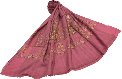 

Sofias Pashmina Embroidered Women's Shawl(Multicolor), Peach