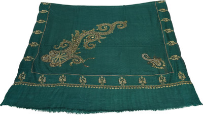 

Sofias Pashmina Embroidered Women's Shawl(Green), Dark green