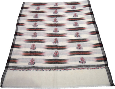 

Sofias Pashmina Embroidered Women's Shawl(White), Multicolor;pale white