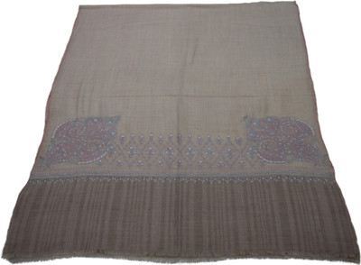 

Sofias Pashmina Embroidered Women's Shawl(Brown), Natural dark brown