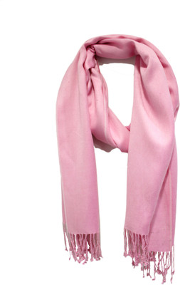 

Anekaant Viscose Solid Women's Shawl(Pink