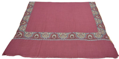 

Sofias Cashmere Embroidered Women's Shawl(Pink, Gold), Gold;pink