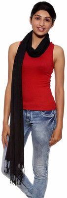Shaan-e-Kashmir Viscose Solid Women's Shawl(Black) available at flipkart for Rs.799