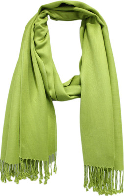 

Anekaant Viscose Solid Women's Shawl(Light Green