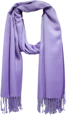 

Anekaant Viscose Solid Women's Shawl(Purple
