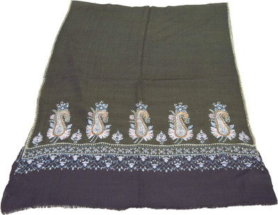

Sofias Pashmina Embroidered Women's Shawl(Black, Green)