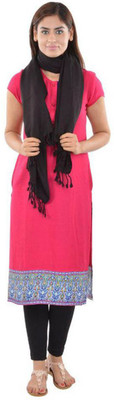 Shaan-e-Kashmir Viscose Solid Women's Shawl(Black) available at flipkart for Rs.799