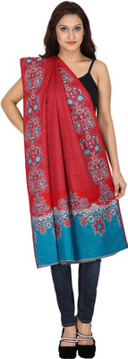 

Indo Essence Wool Embroidered Women's Shawl(Multicolor)