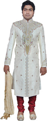 Alza Show Off Self Design Sherwani Alza Show Off Self Design Sherwani