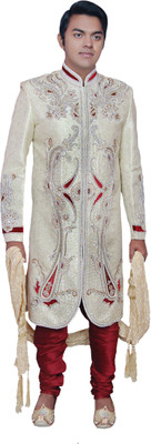 36% OFF on Alza Show Off Self Design Sherwani 36% OFF on Alza Show Off Self Design Sherwani