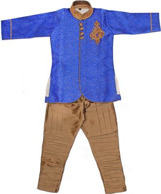 

Babeezworld Self Design Sherwani, Blue