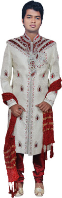 Alza Show Off Self Design Sherwani