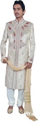 43% OFF on Alza Show Off Self Design Sherwani