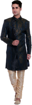 

TAG-7 Embroidered Sherwani, Blue