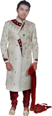 50% OFF on Alza Show Off Self Design Sherwani 50% OFF on Alza Show Off Self Design Sherwani
